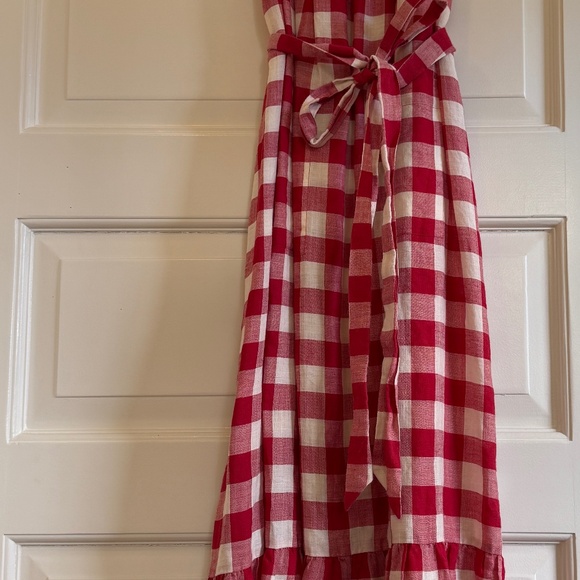 Doen x Heather Taylor Eve Dress in St. Ouen Plaid (Red Gingham) Size Small - Picture 8 of 9